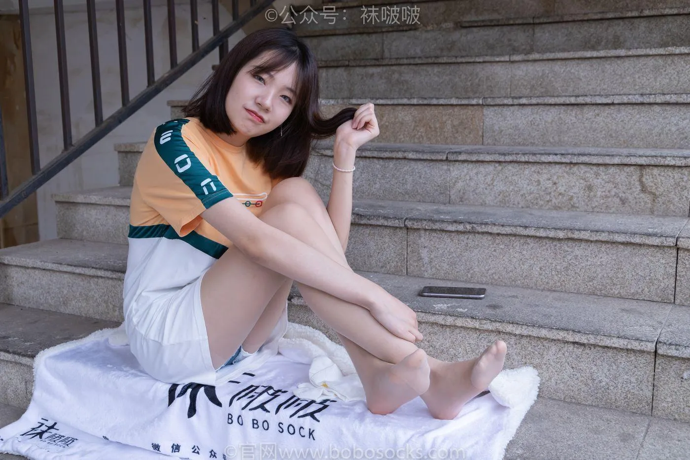 [BoBoSocks袜啵啵]NO.069 小甜豆-vans板鞋、白棉袜、肉丝 [135P]插图9